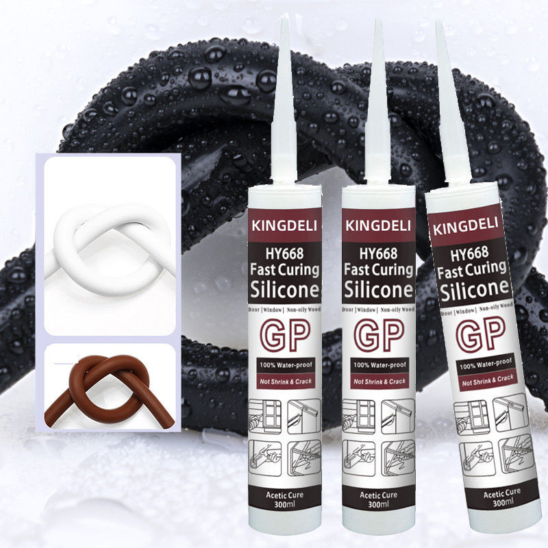 Acid Gp Cure Colored Acetic Silicone Sealant Glue Waterproof For Window