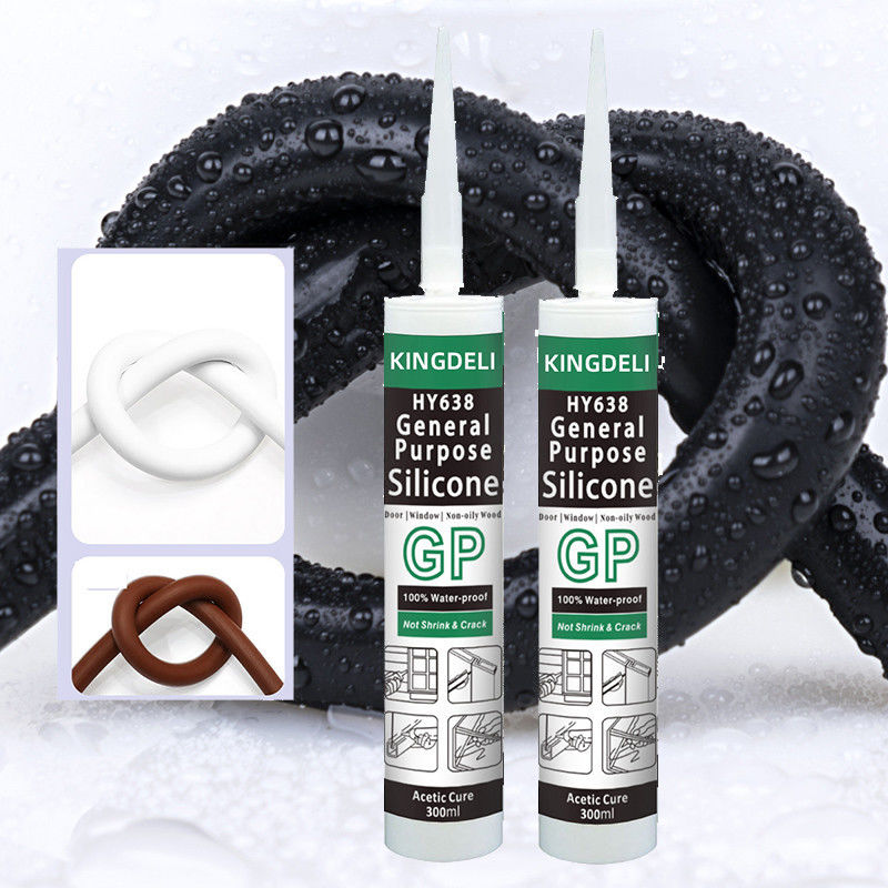 GP Glass Adhesive Silicone Sealant White Clear Color For Window