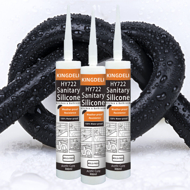 Customized One Component Sanitary Silicone Sealant Transparent White Color