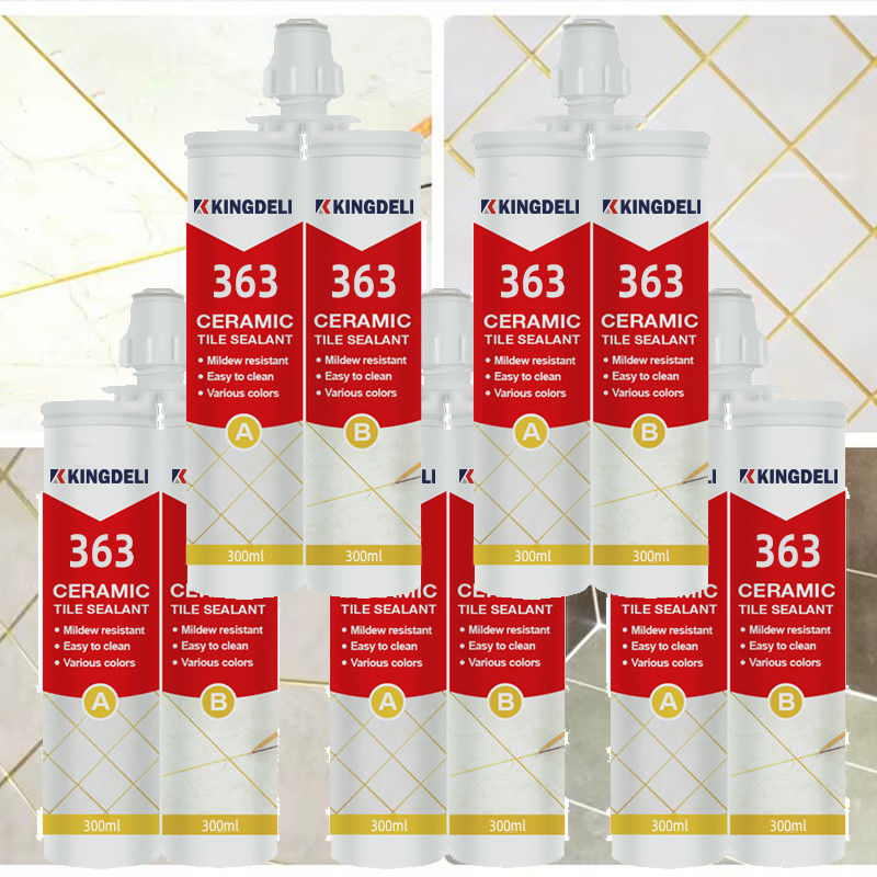 Gold Glitter Two Part Epoxy Grout Sealer Caulk Mildew Proof For Tile Gap Filling